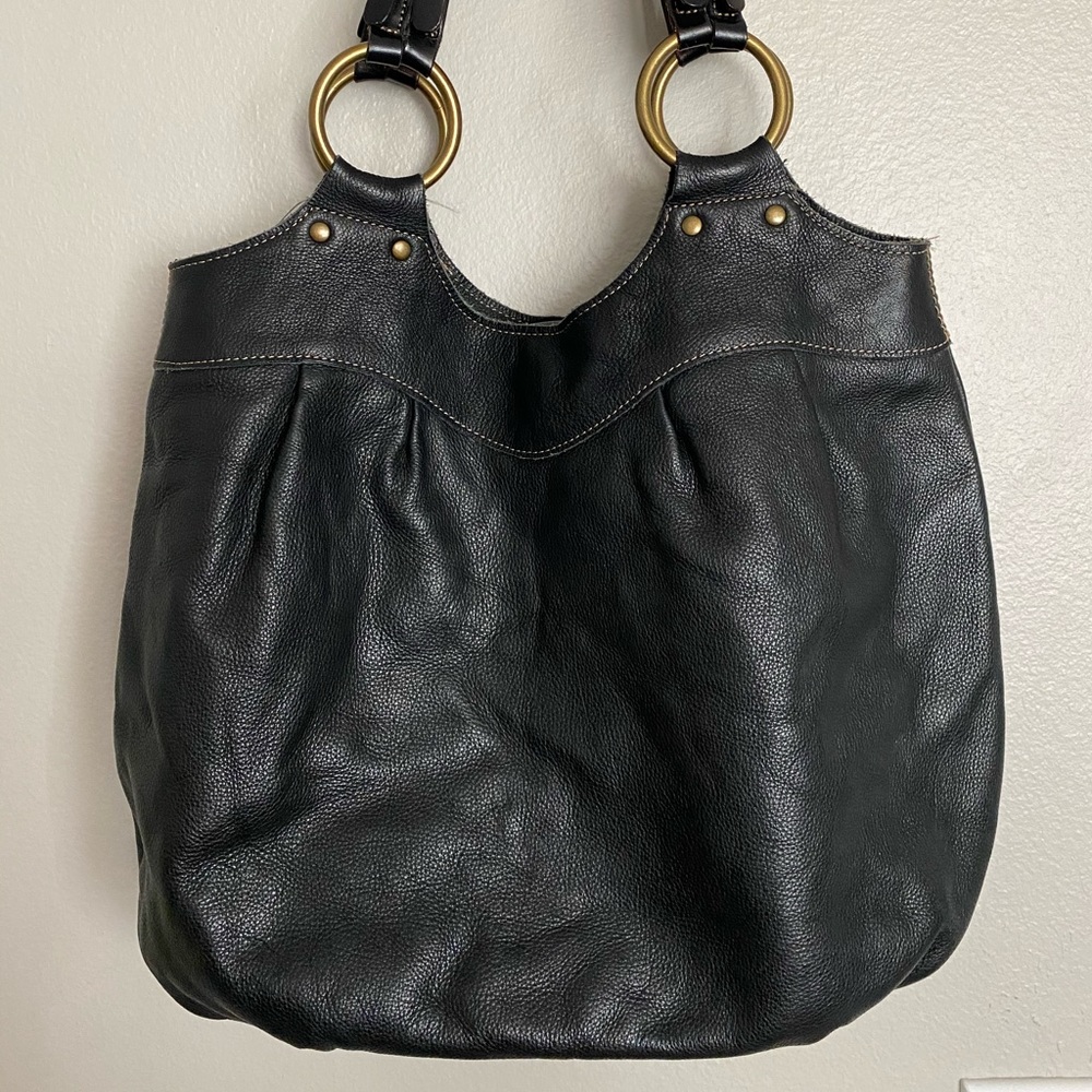 Fossil leather shoulder bag